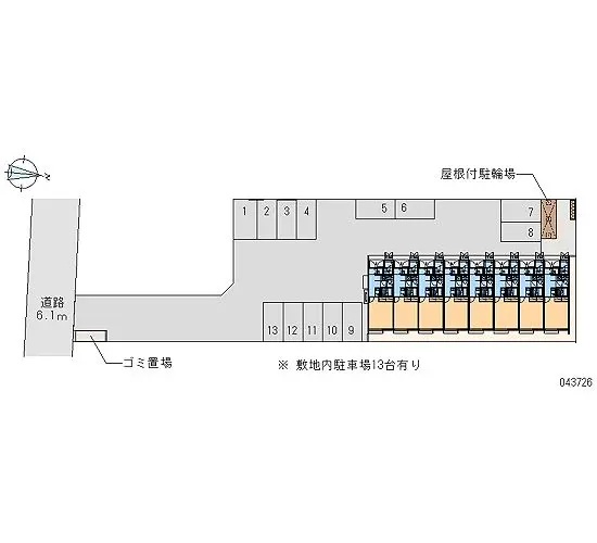 ★手数料０円★倉敷市水島北亀島町　月極駐車場（LP）